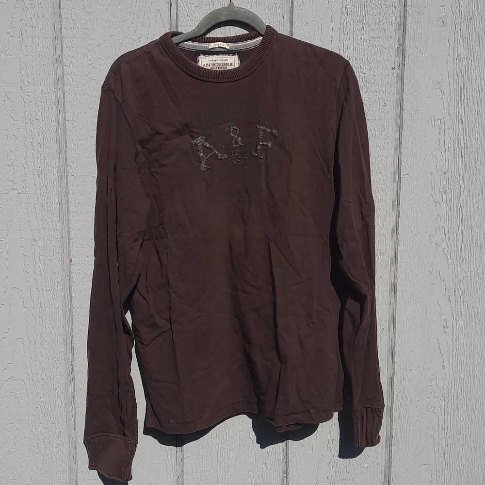Abercrombie and Fitch Muscle Long Sleeve Shirt Size Large